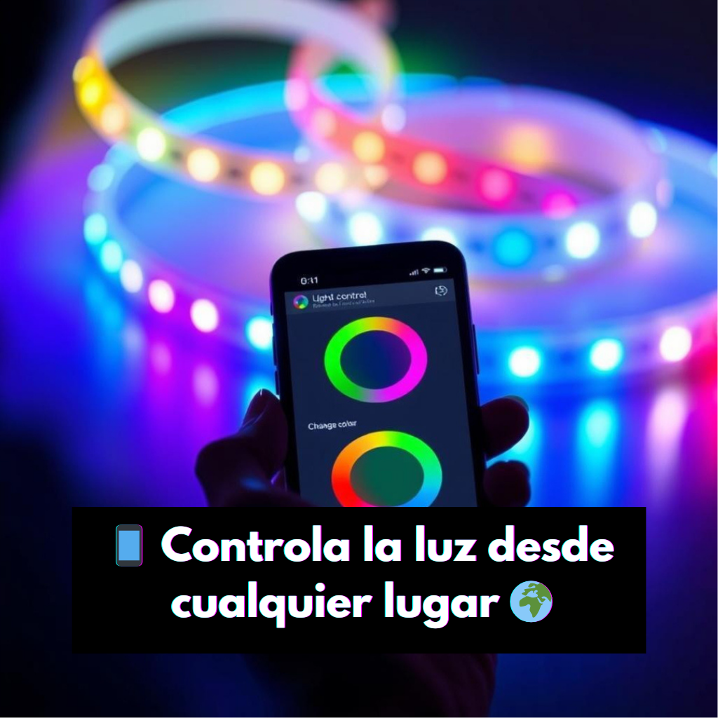 Tira de Luces LED RGB Inteligente – Control Bluetooth y App