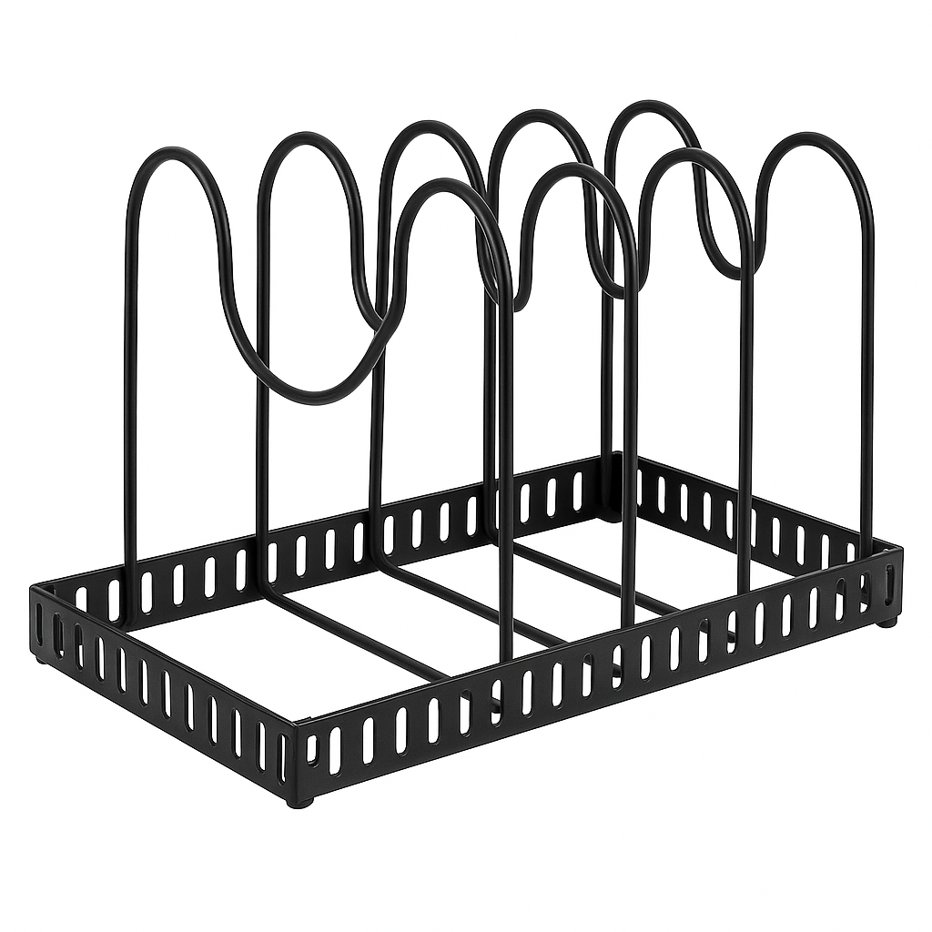 Organizador de Ollas y Sartenes Ajustable para Cocina